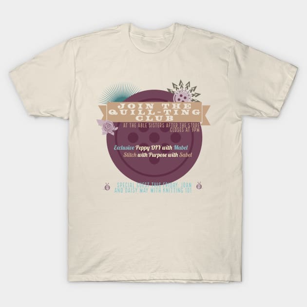 The Quill-Ting Club T-Shirt by MegBliss